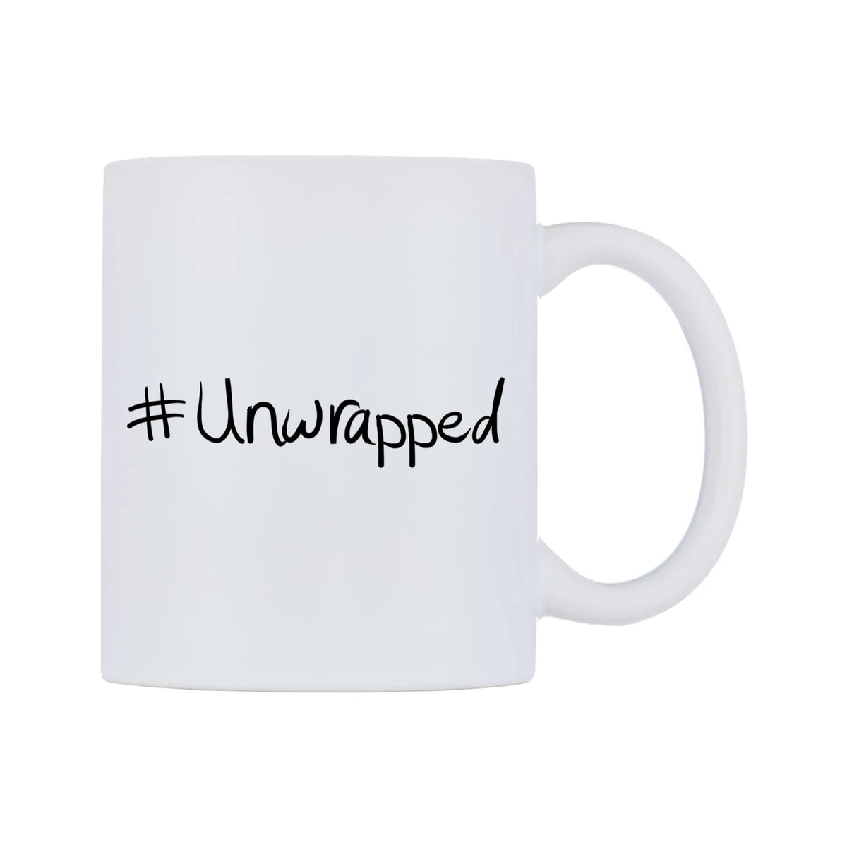 Unwrapped Mug — mug, left side, on a white background