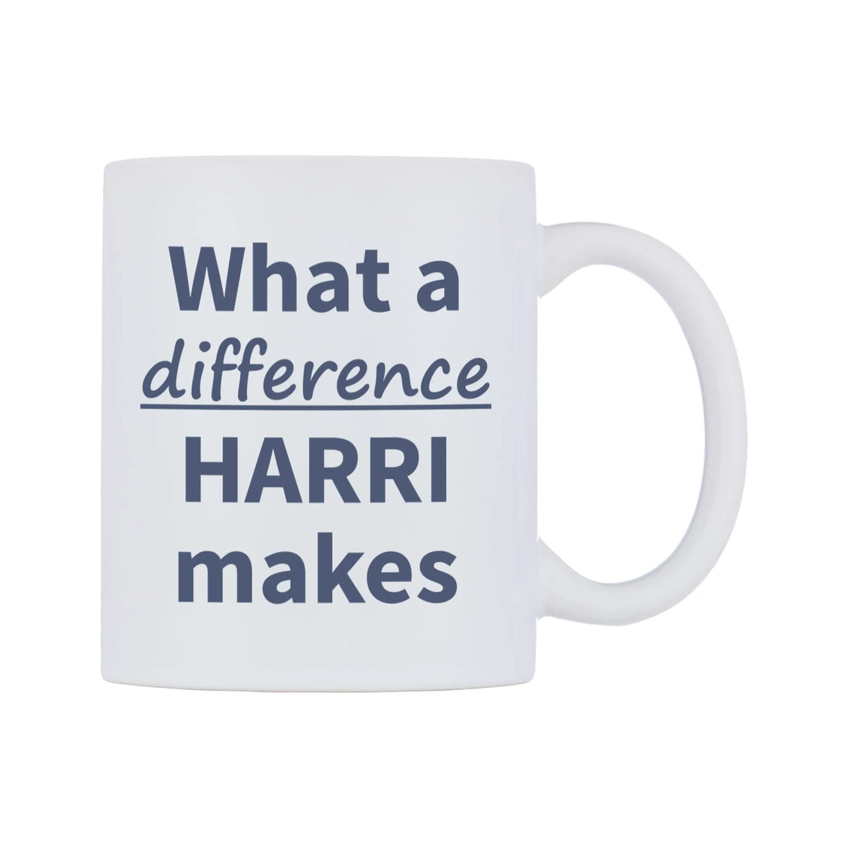 What a difference HARRI makes Mug — mug, left side, on a white background