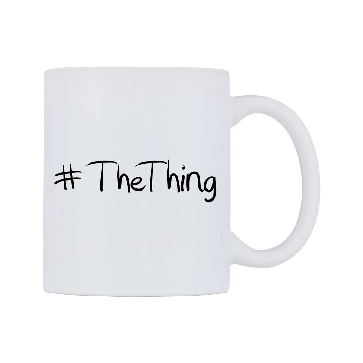 TheThing Mug — mug, left side, on a white background