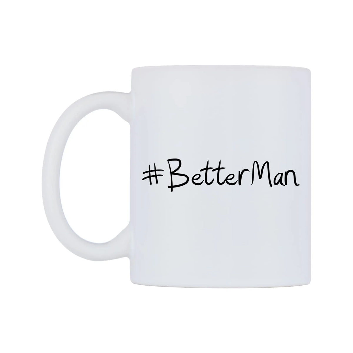 BetterMan Mug — mug, right side, on a white background