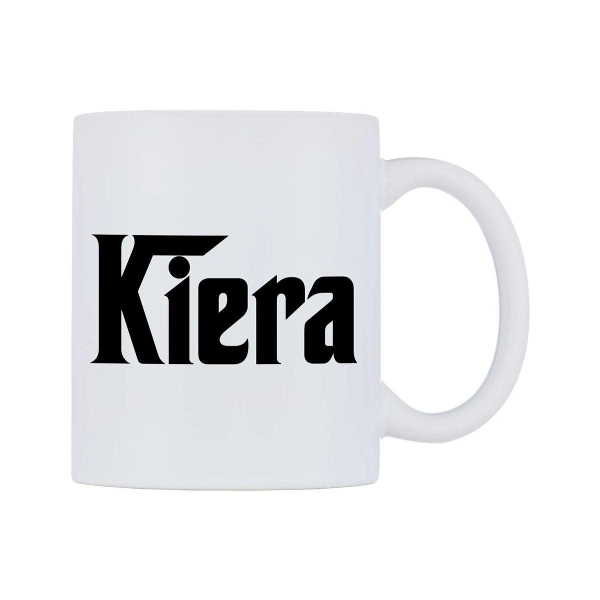 Kiera - Godfather Themed Mug — white 11oz gloss mug, left side, on a white background