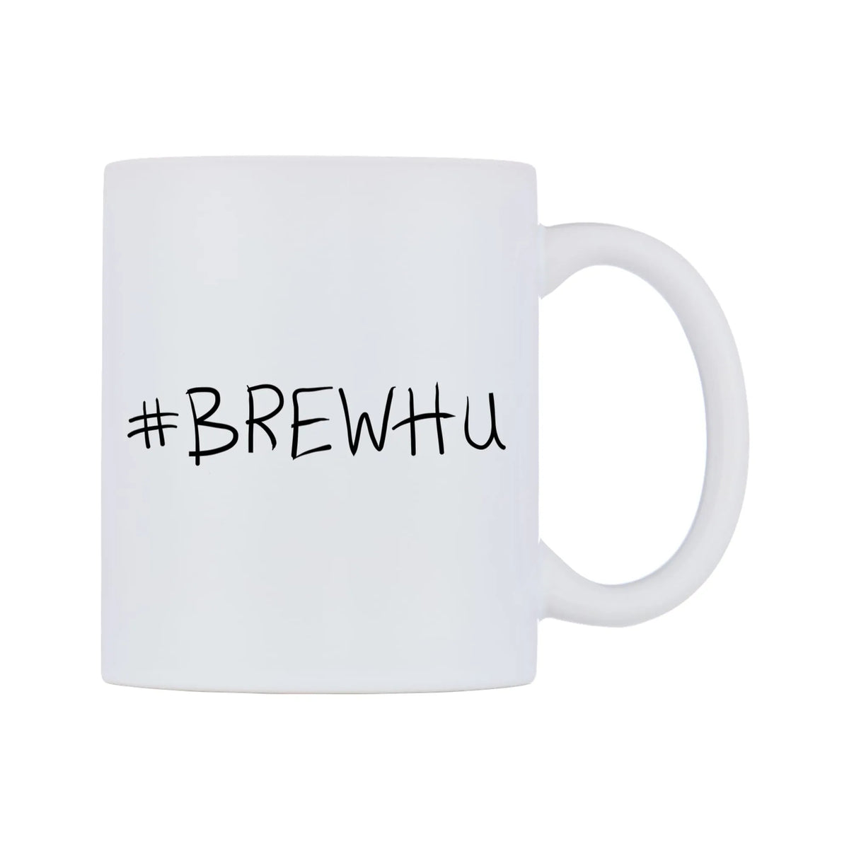 BREWHU Mug — mug, left side, on a white background