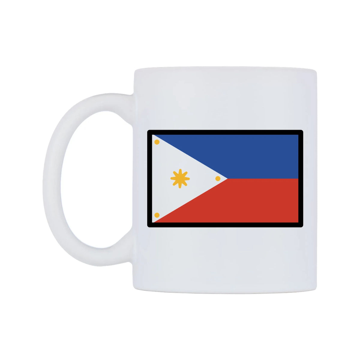 Philippines Flag Emoji Mug — mug, right side, on a white background