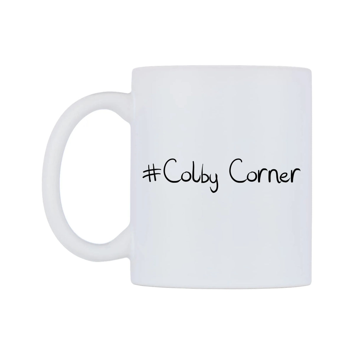 Colby Corner Mug — mug, right side, on a white background