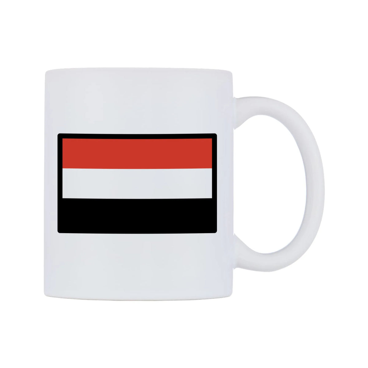 Yemen Flag Emoji Mug — mug, left side, on a white background