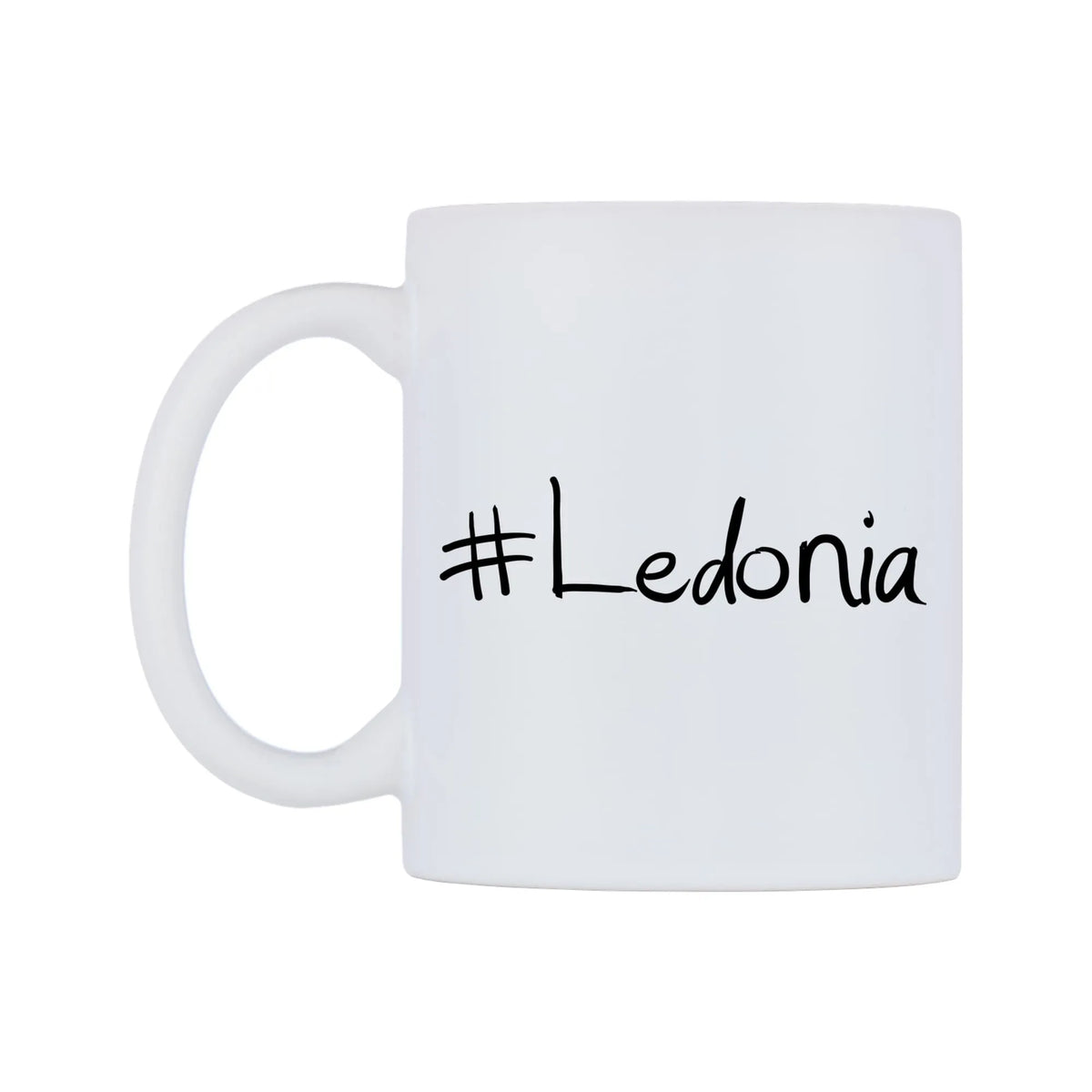Ledonia Mug — mug, right side, on a white background