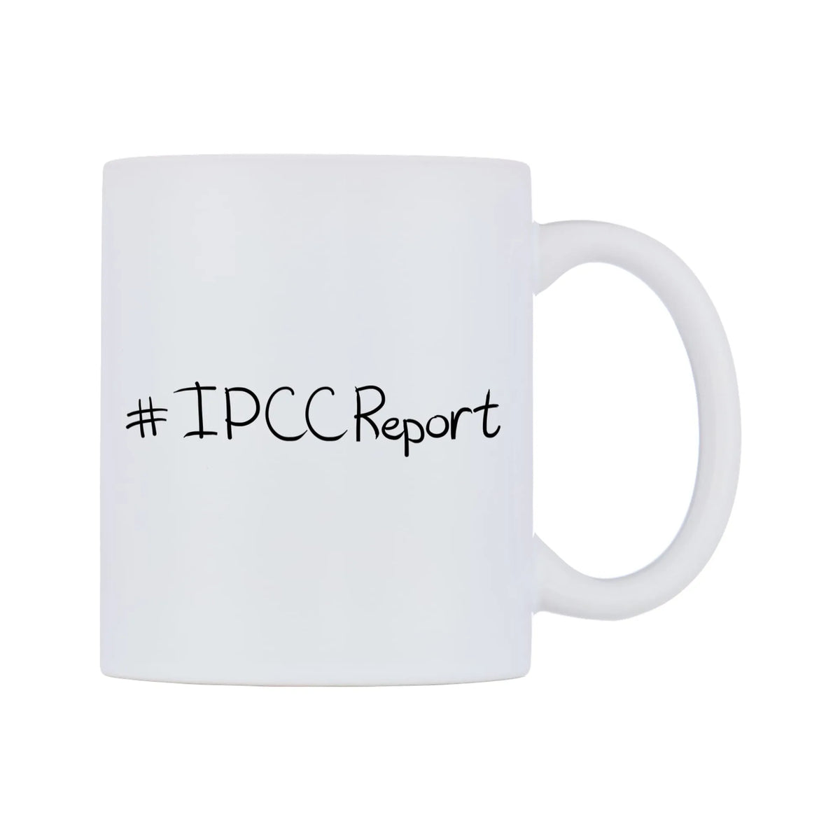 IPCCReport Mug — mug, left side, on a white background