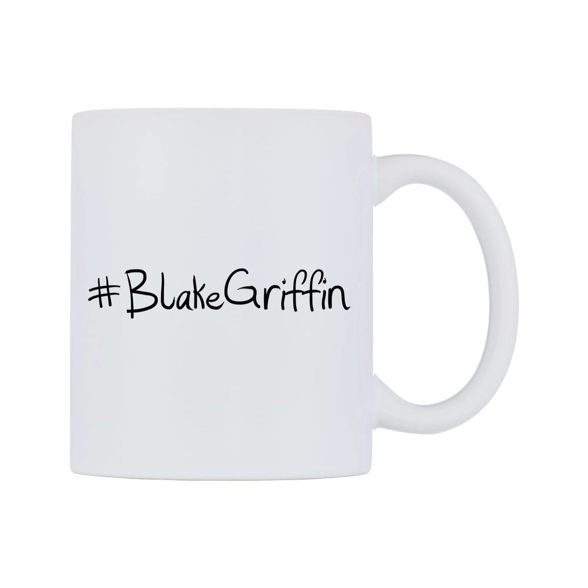 BlakeGriffin Mug — mug, left side, on a white background