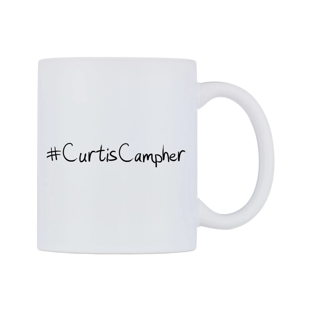 CurtisCampher Mug — mug, left side, on a white background