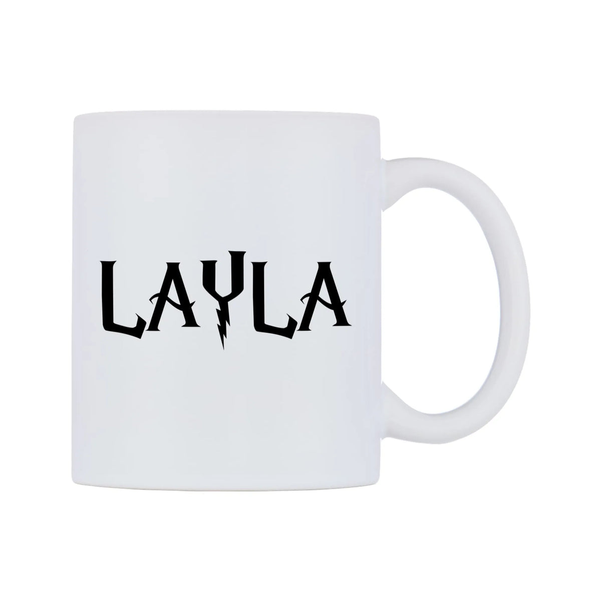 Layla - Wizard Themed Mug — white 11oz gloss mug, left side, on a white background