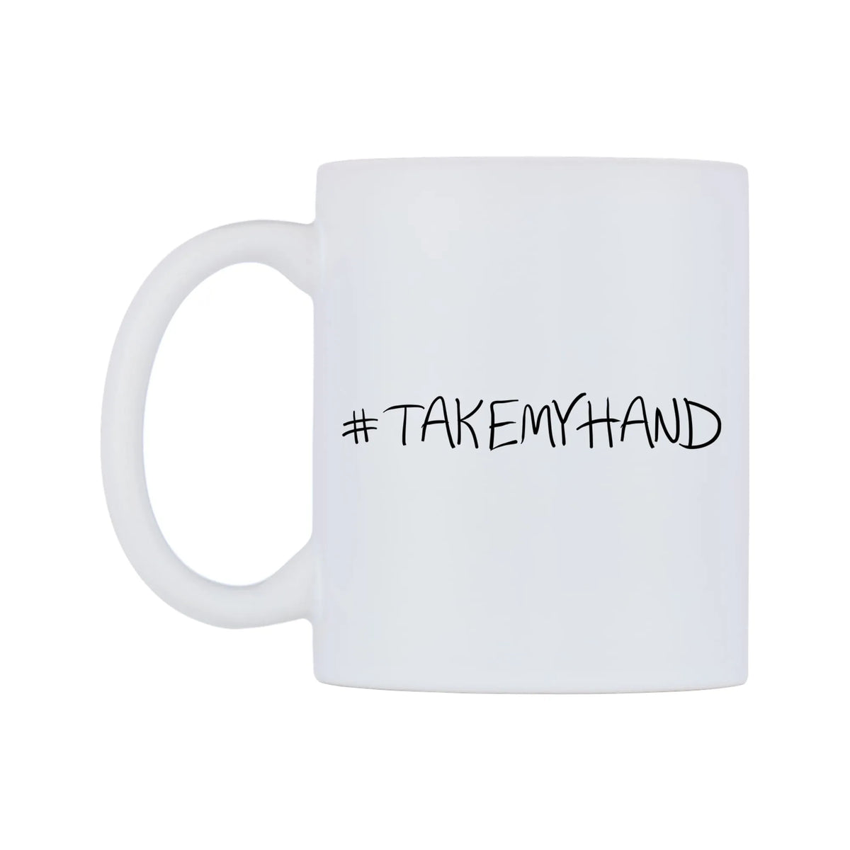 TAKEMYHAND Mug — mug, right side, on a white background