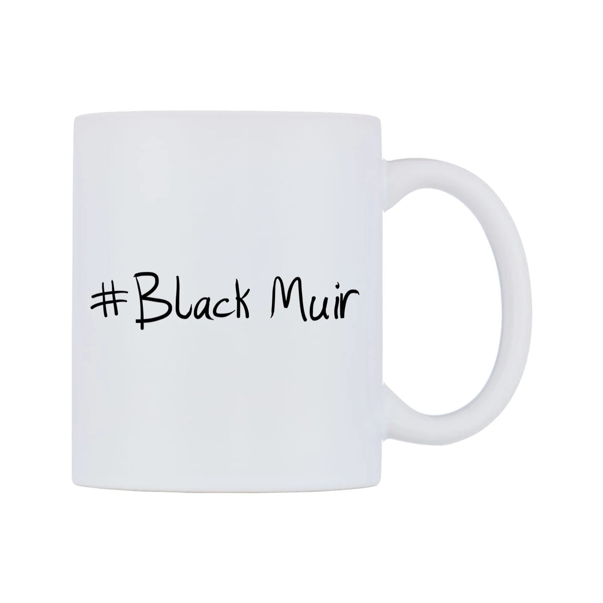 Black Muir Mug — mug, left side, on a white background
