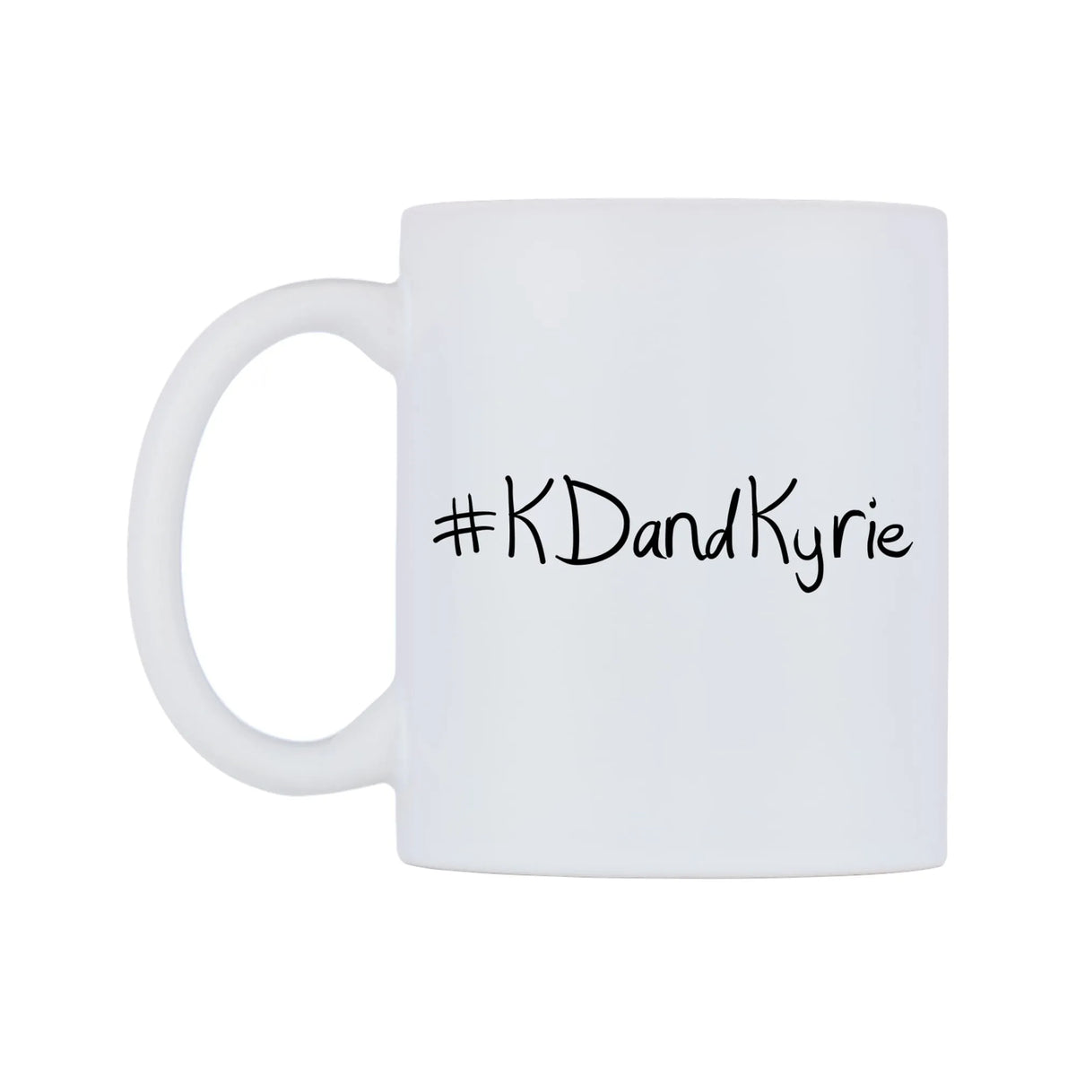 KDandKyrie Mug — mug, right side, on a white background