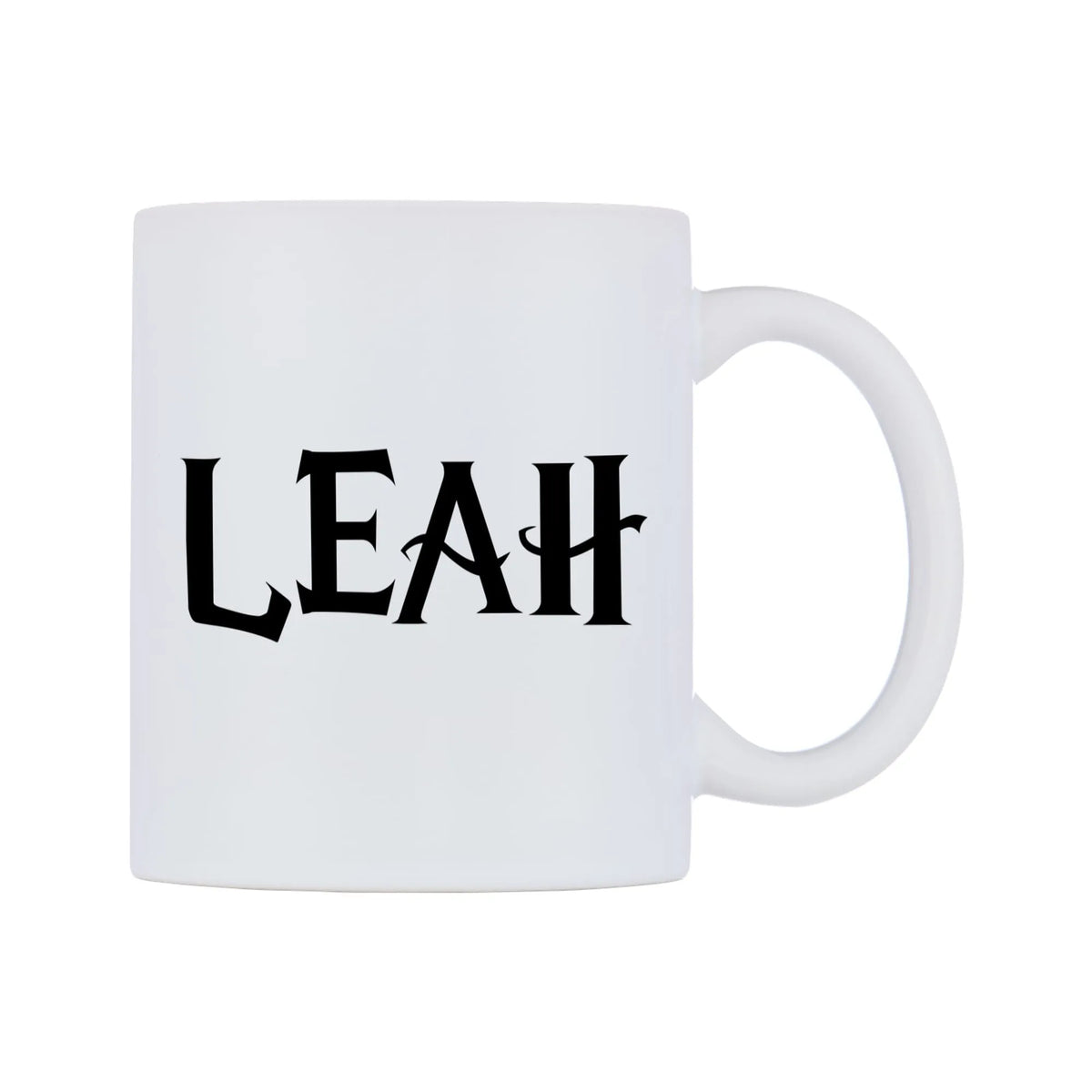 Leah - Wizard Themed Mug — mug, left side, on a white background