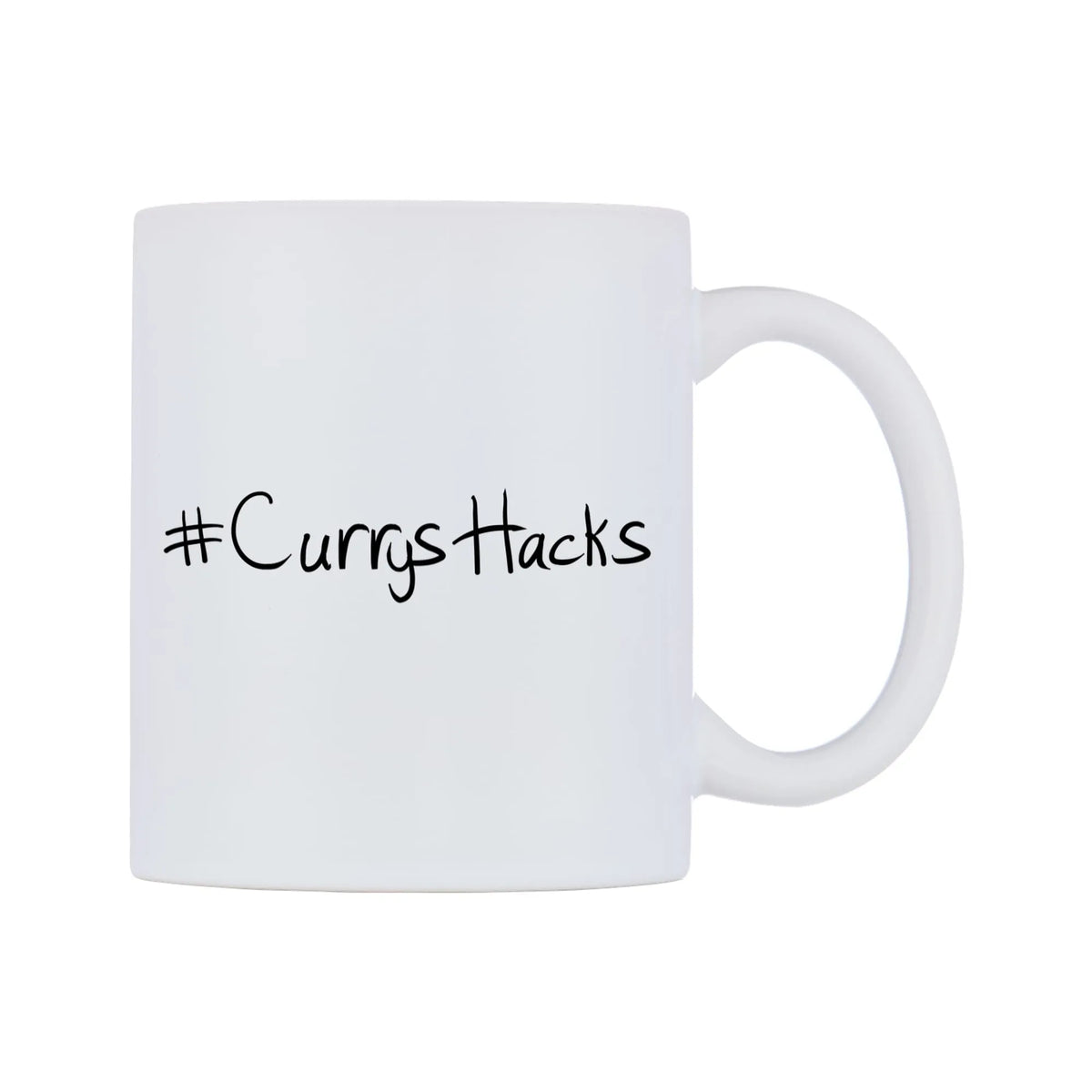 CurrysHacks Mug — mug, left side, on a white background