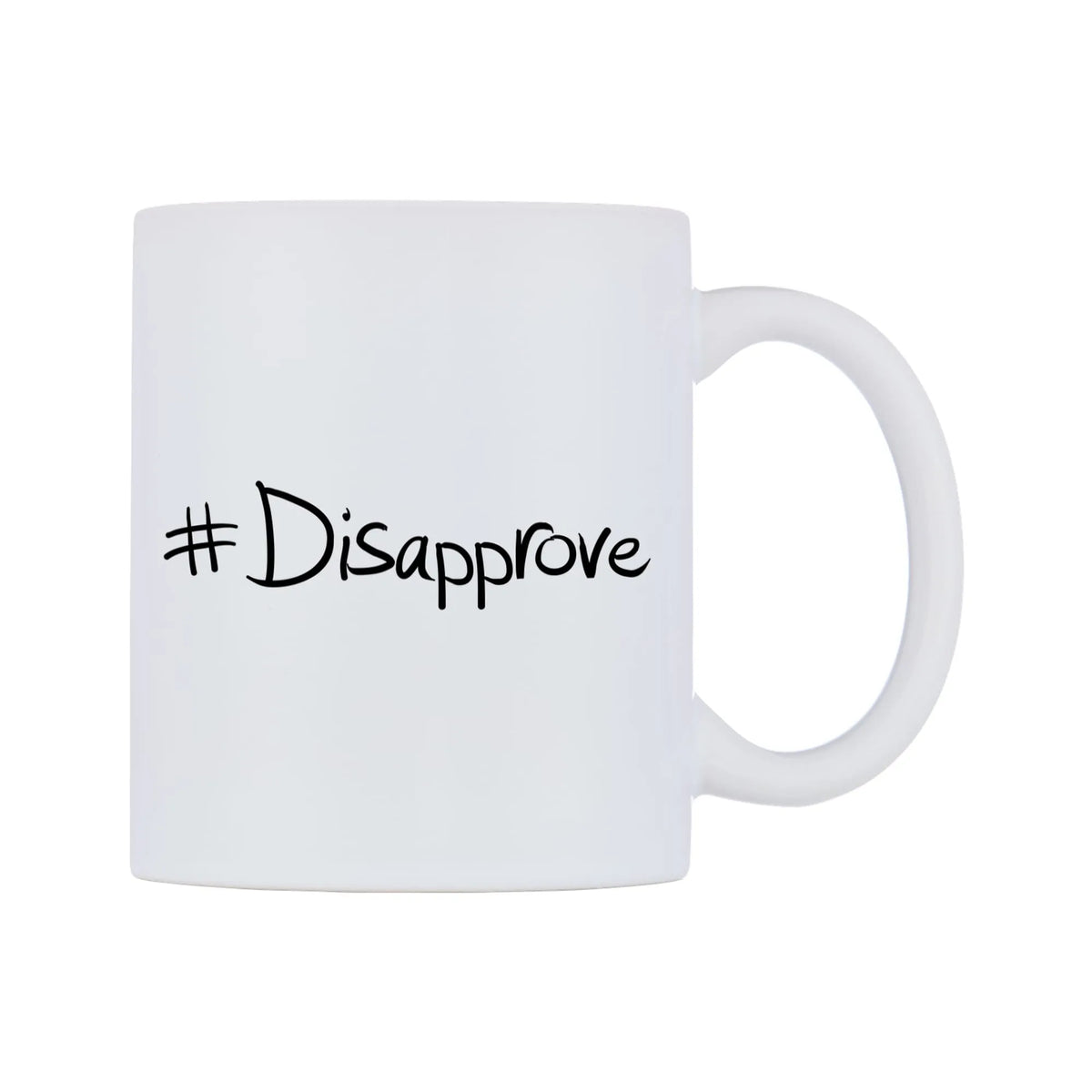 Disapprove Mug — mug, left side, on a white background