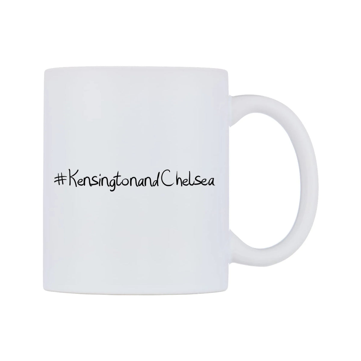 KensingtonandChelsea Mug — mug, left side, on a white background