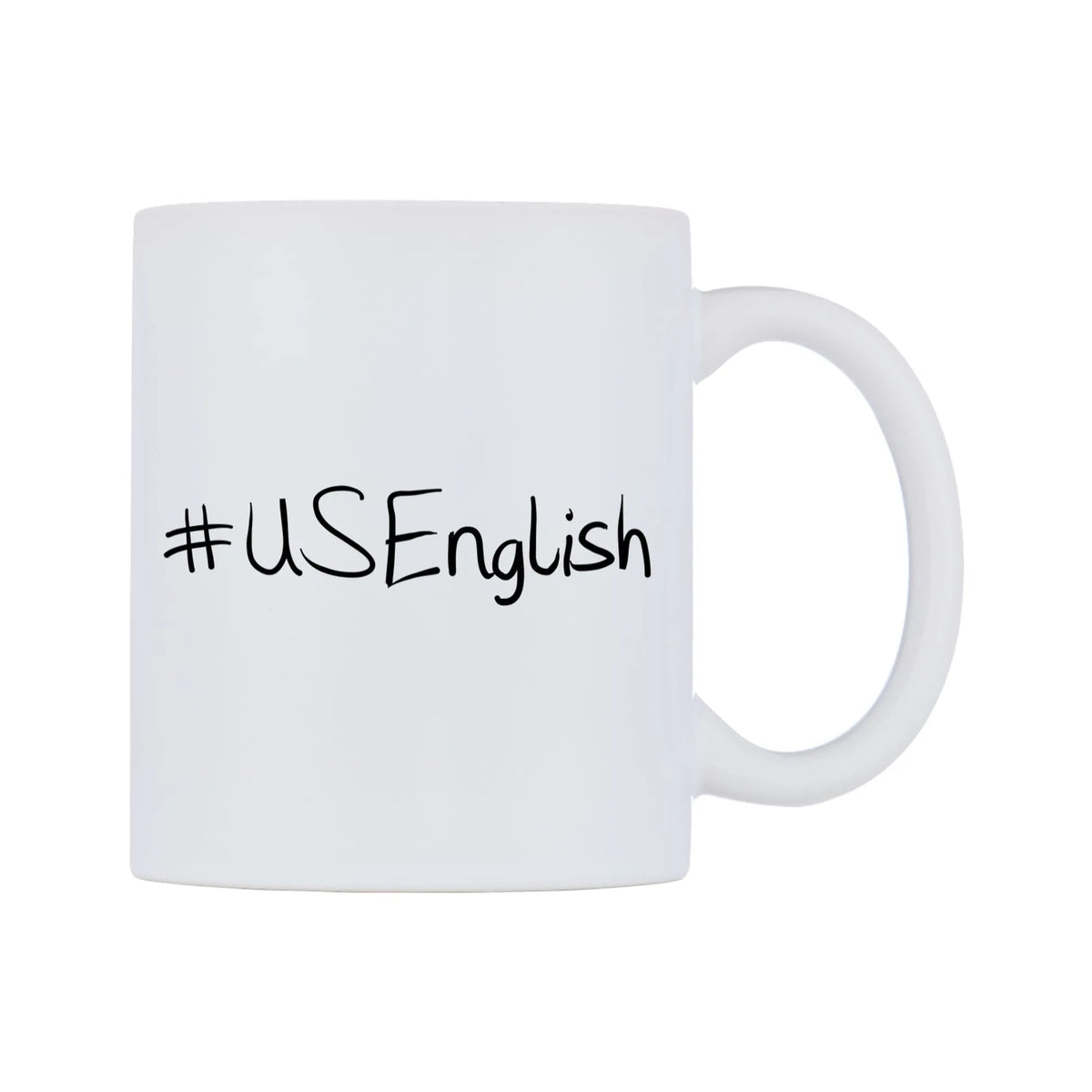 USEnglish Mug — mug, left side, on a white background