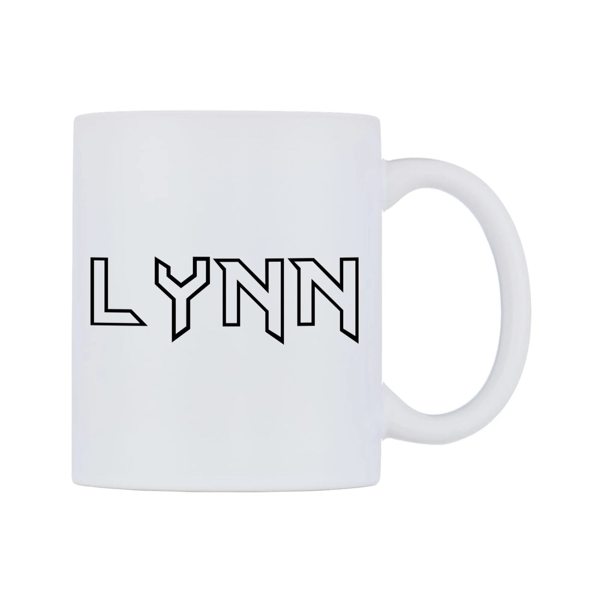 Lynn - Iron Maiden Themed Mug — white 11oz gloss mug, left side, on a white background