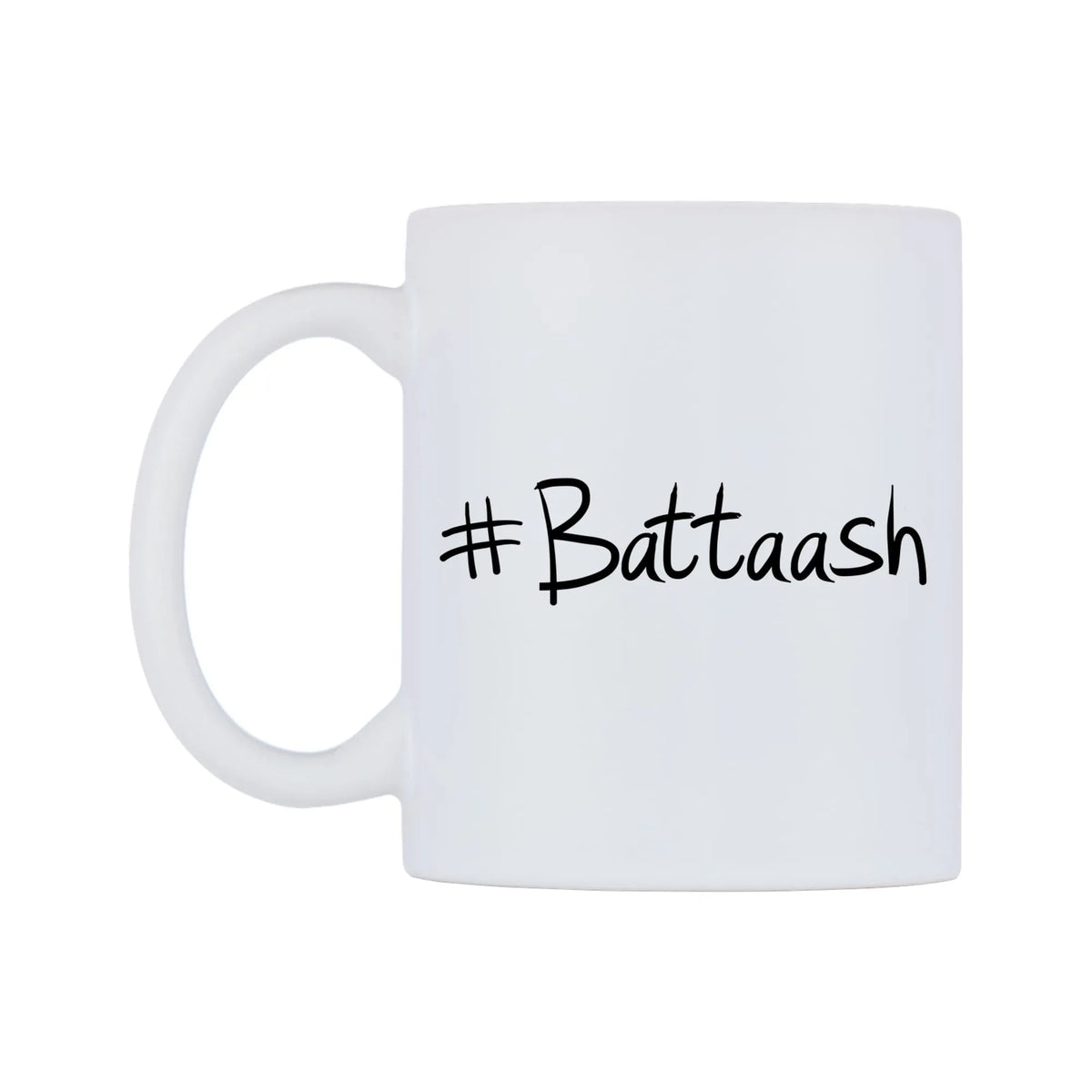 Battaash Mug — mug, right side, on a white background