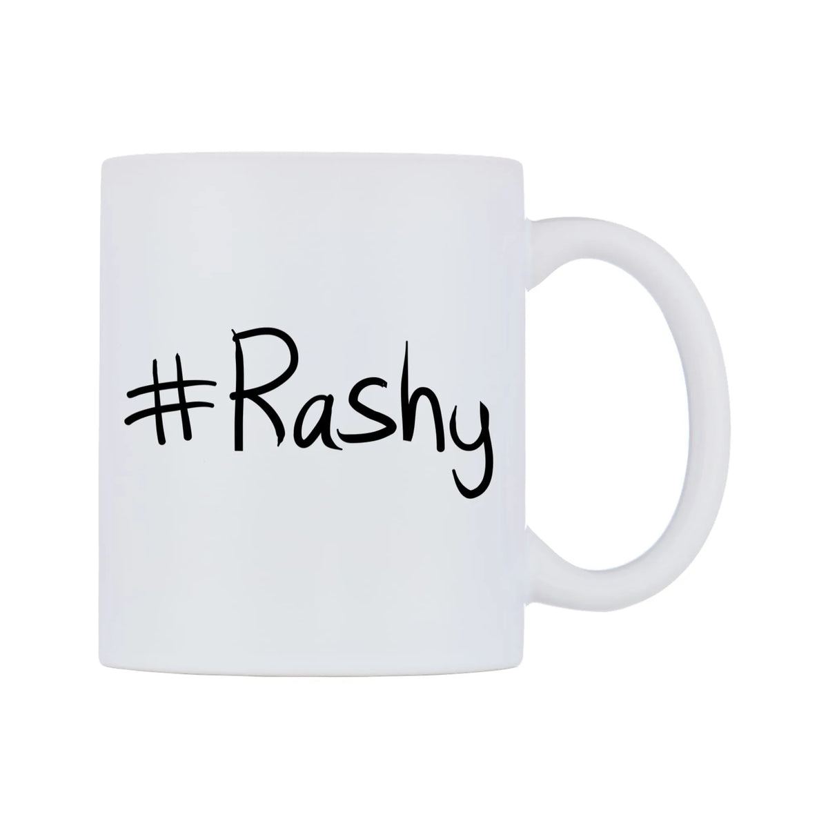 Rashy Mug — mug, left side, on a white background