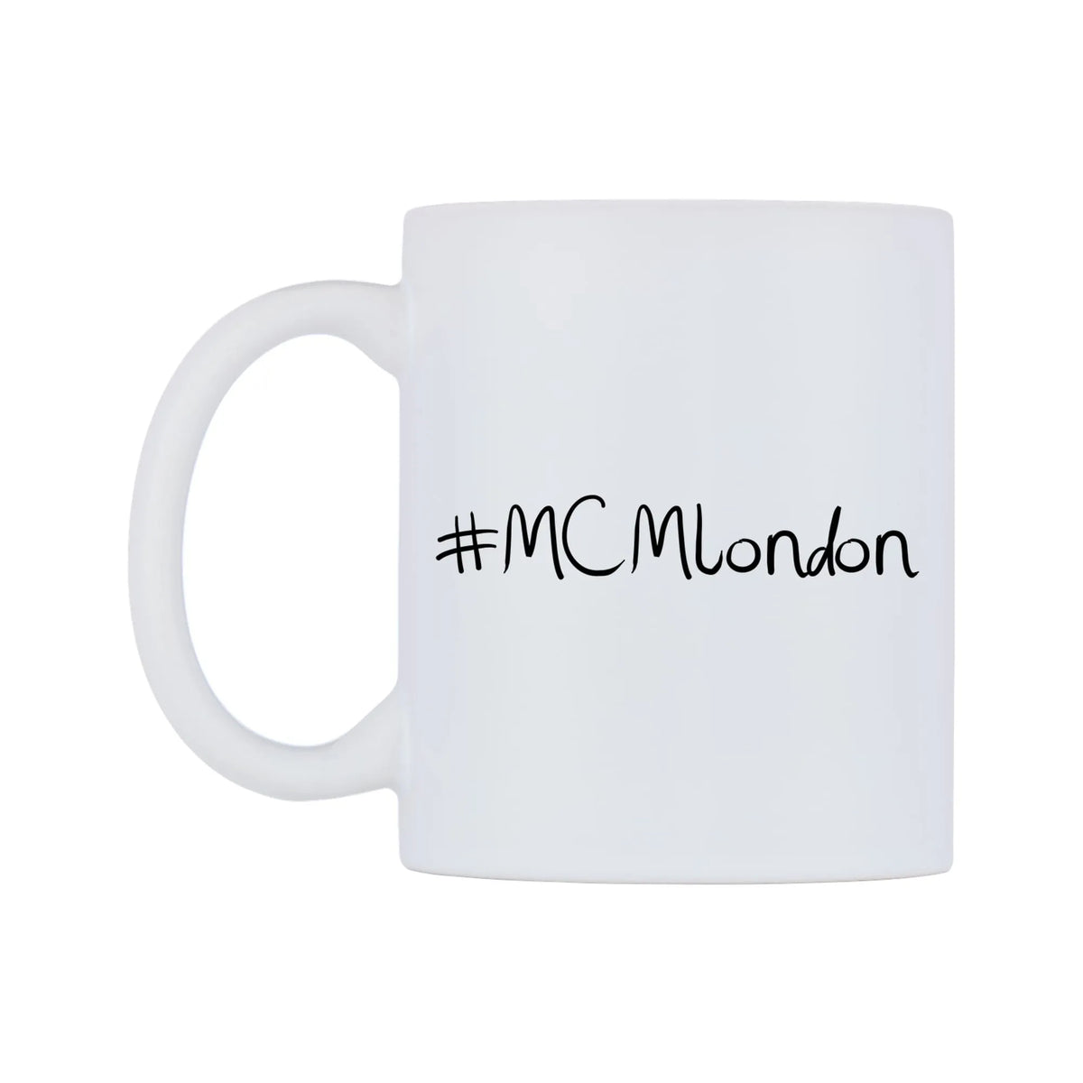 MCMlondon Mug — mug, right side, on a white background
