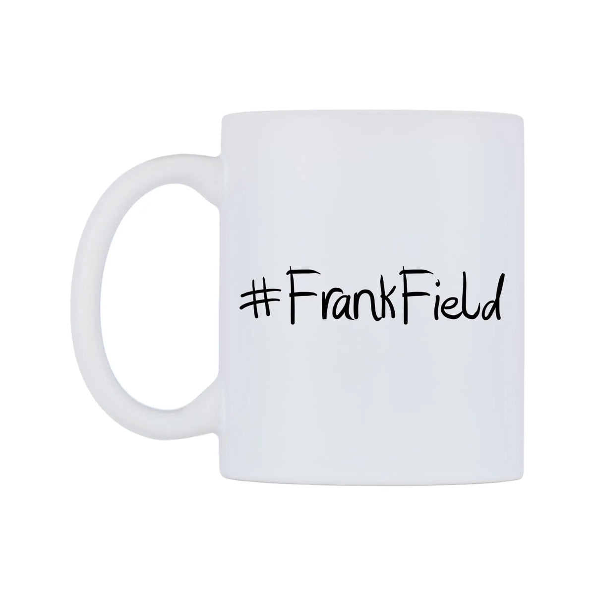 FrankField Mug — mug, right side, on a white background