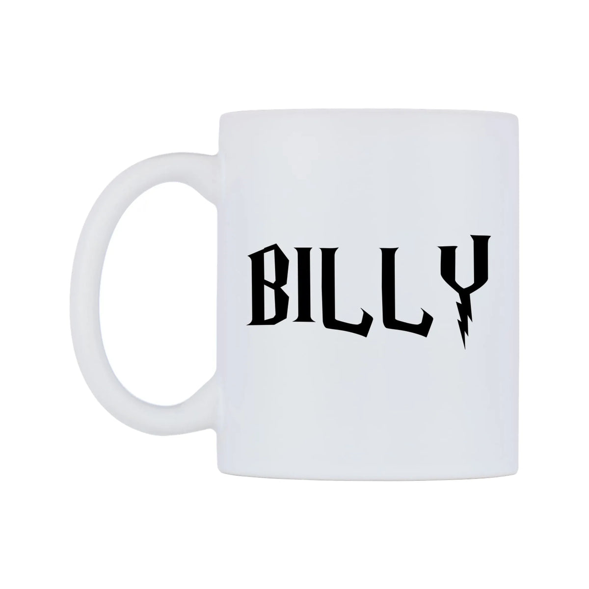 Billy - Wizard Themed Mug — white 11oz gloss mug, right side, on a white background