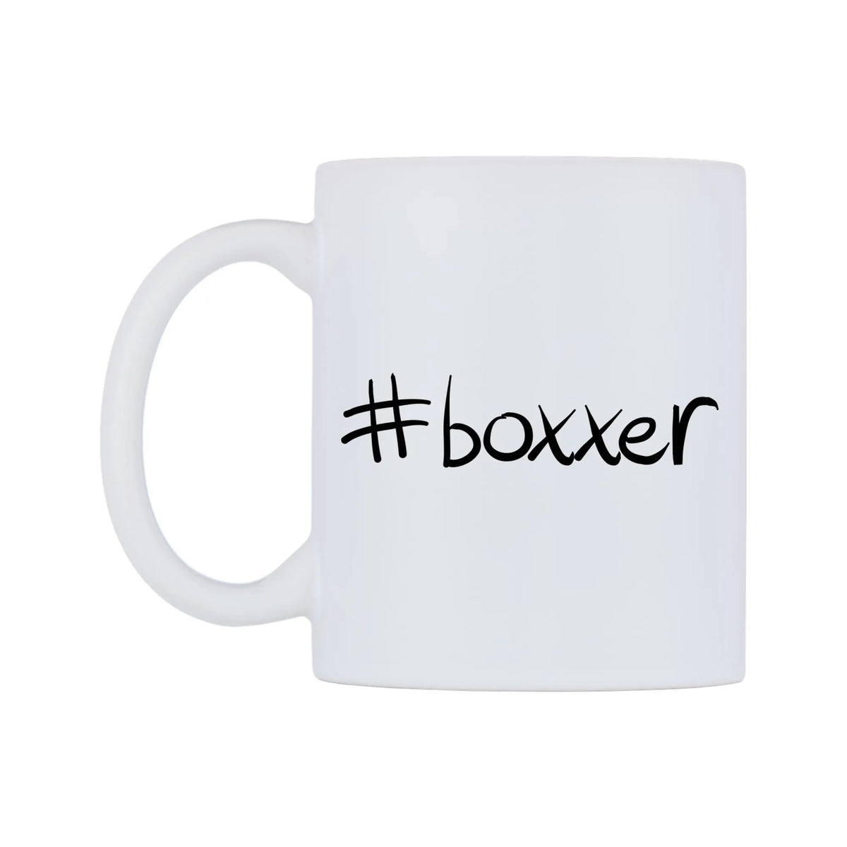 boxxer Mug — mug, right side, on a white background