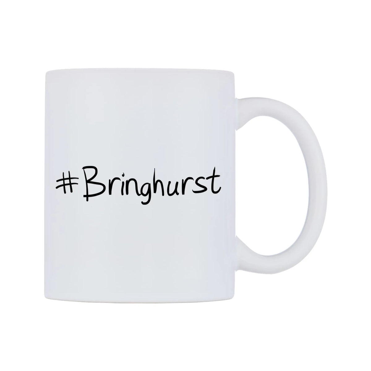 Bringhurst Mug — mug, left side, on a white background