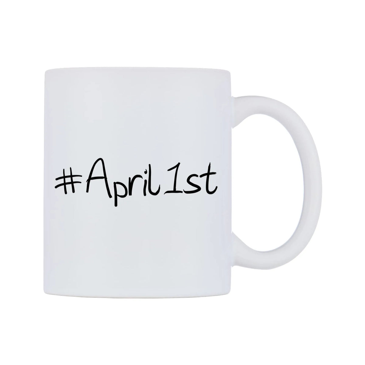 April1st Mug — mug, left side, on a white background