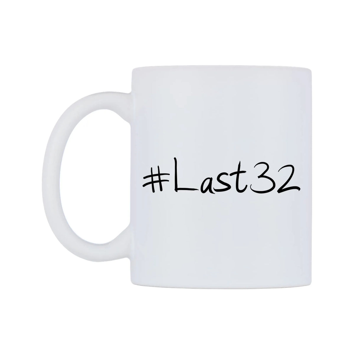 Last32 Mug — mug, right side, on a white background