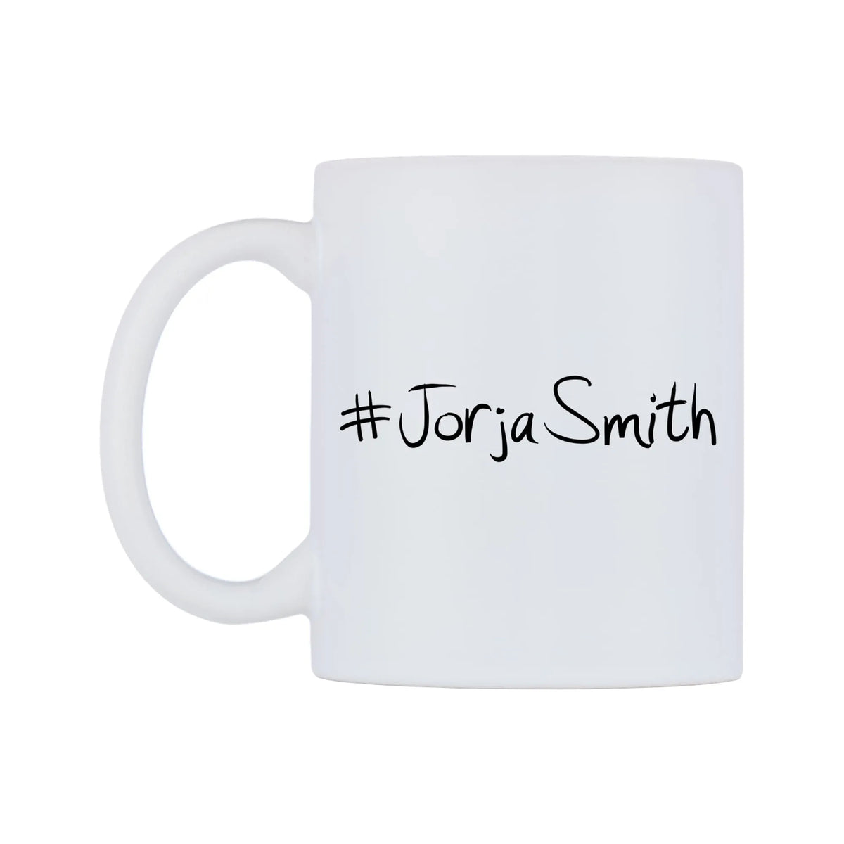 JorjaSmith Mug — mug, right side, on a white background