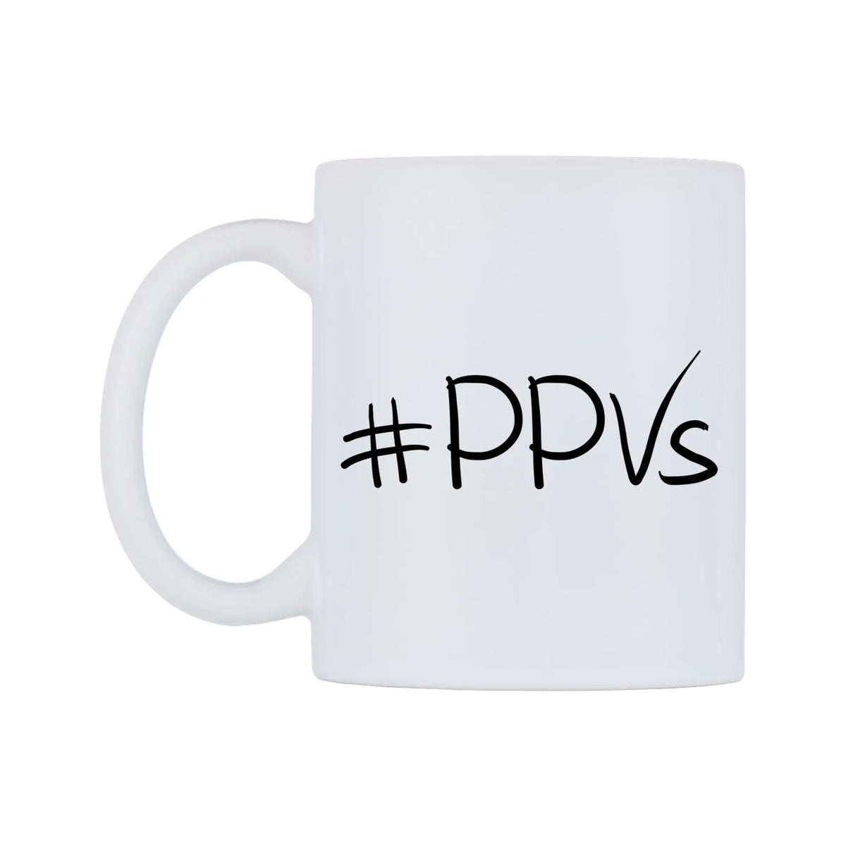 PPVs Mug — mug, right side, on a white background