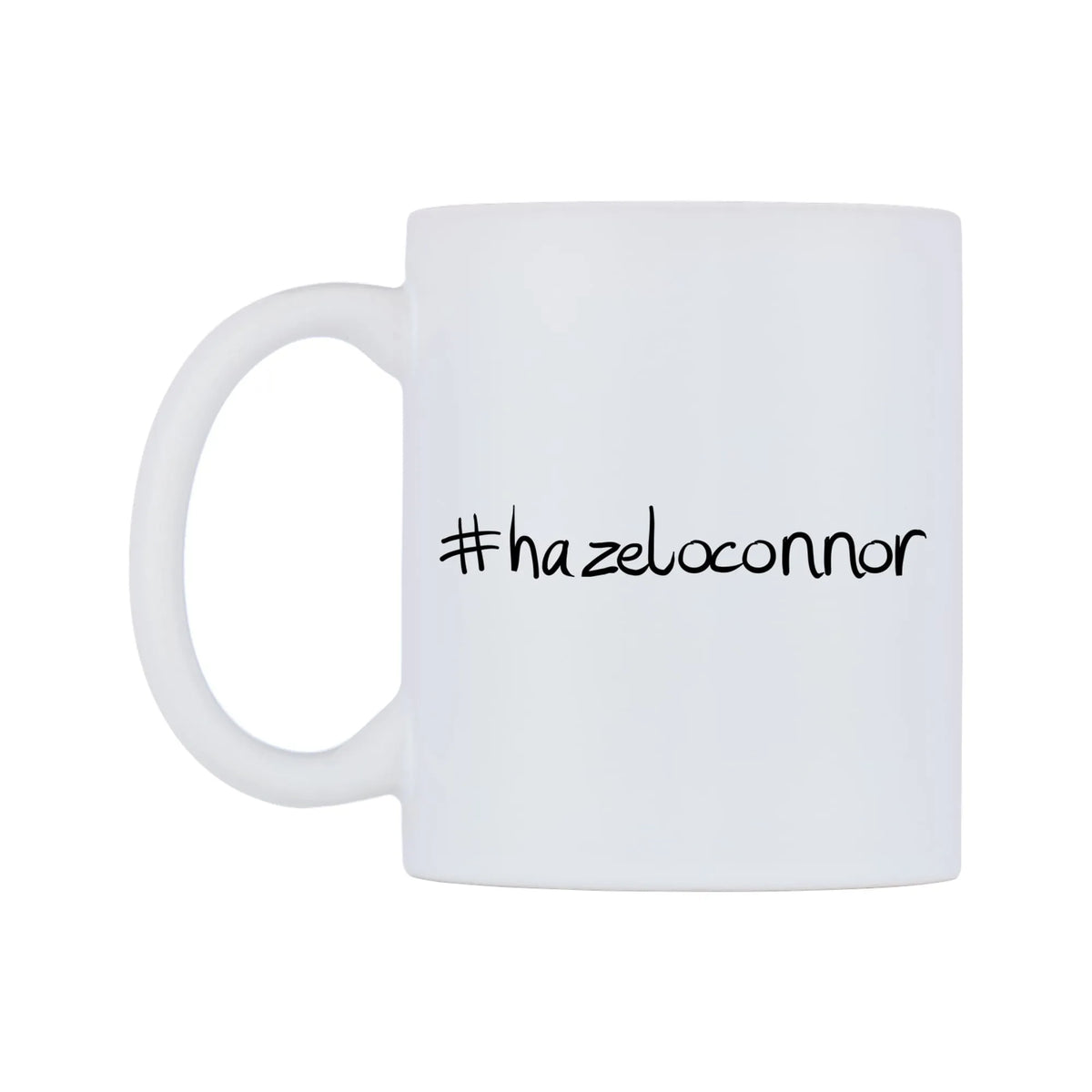 hazeloconnor Mug — mug, right side, on a white background