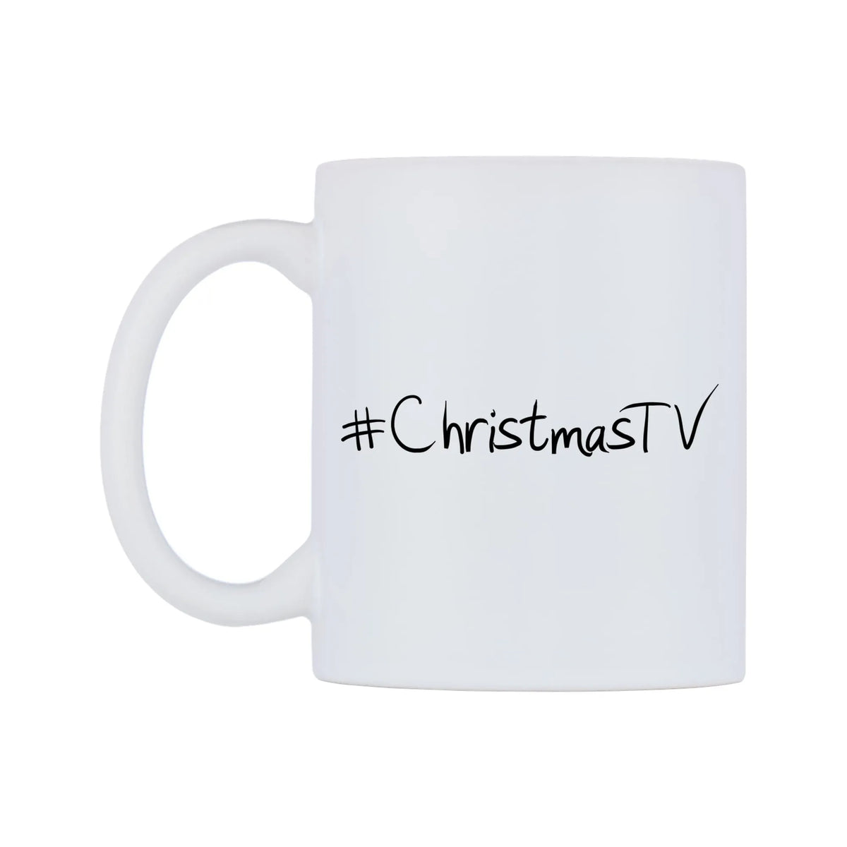 ChristmasTV Mug — mug, right side, on a white background