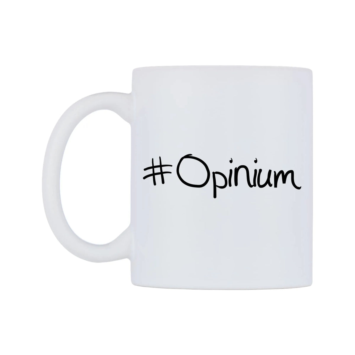 Opinium Mug — mug, right side, on a white background