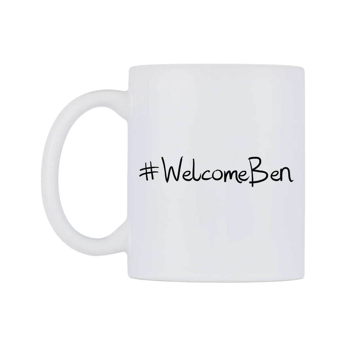 WelcomeBen Mug — mug, right side, on a white background