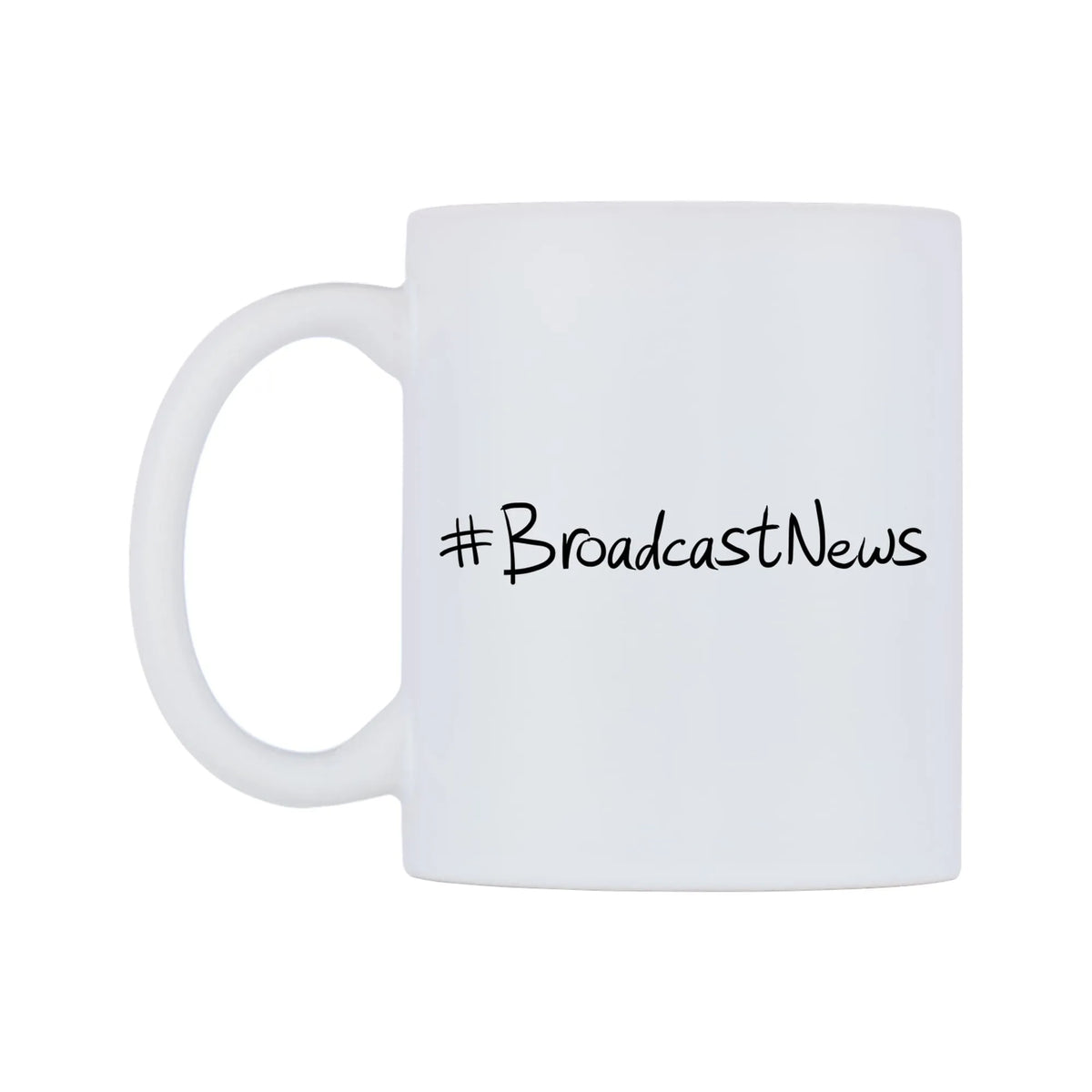 BroadcastNews Mug — mug, right side, on a white background