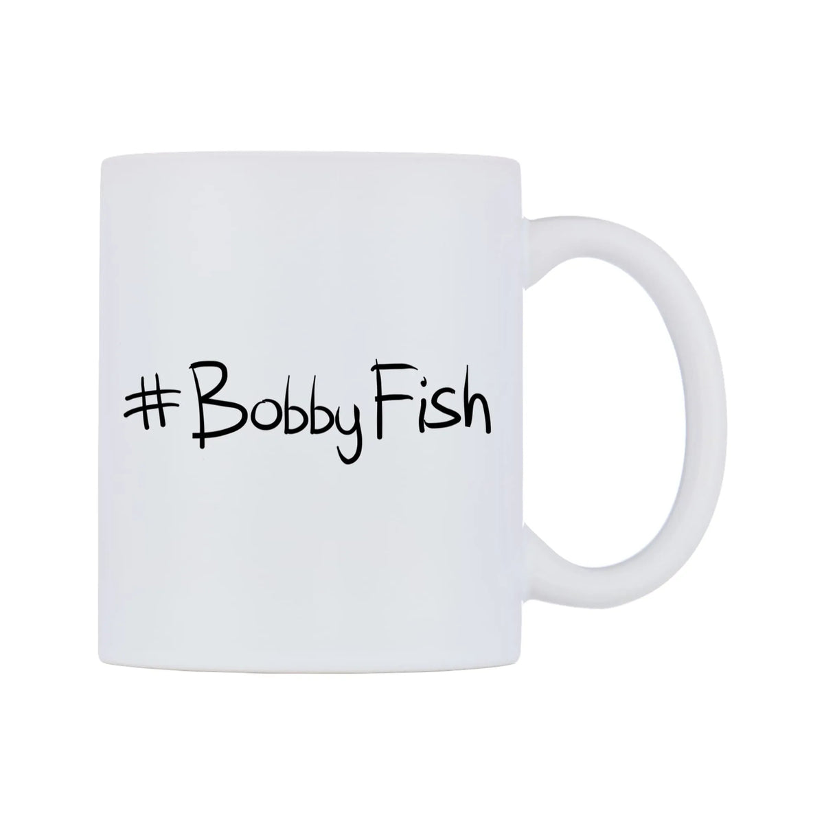 BobbyFish Mug — mug, left side, on a white background