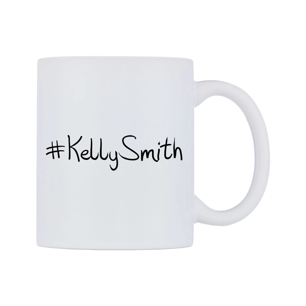 KellySmith Mug — mug, left side, on a white background