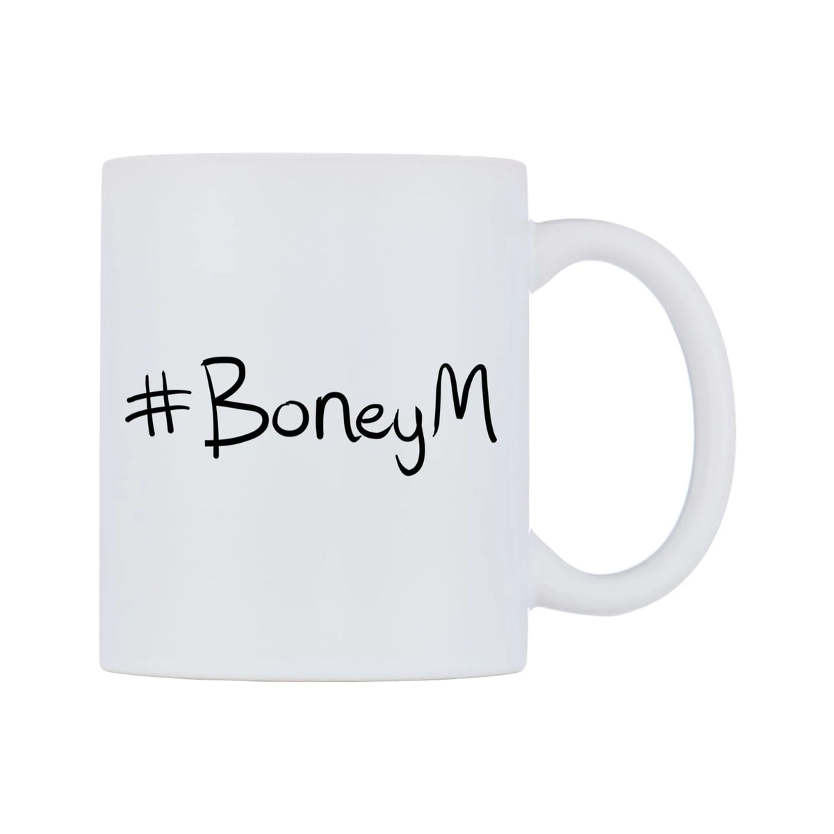 BoneyM Mug — mug, left side, on a white background