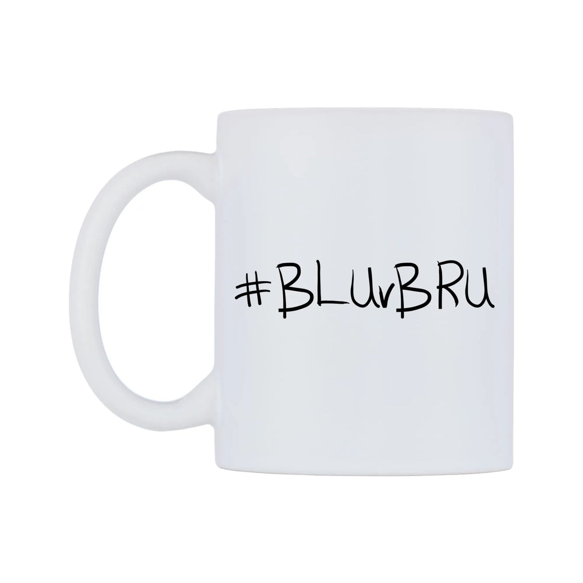 BLUvBRU Mug — mug, right side, on a white background