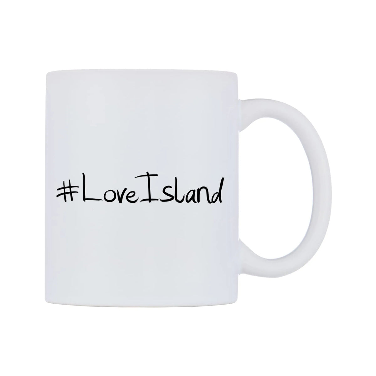 LoveIsland Mug — mug, left side, on a white background