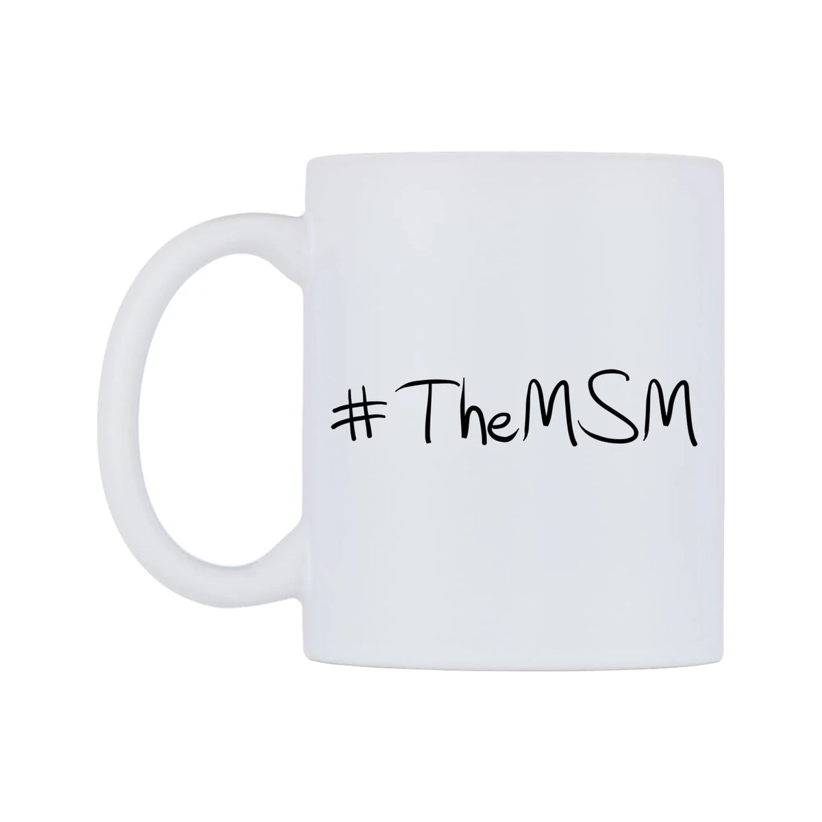 TheMSM Mug — mug, right side, on a white background