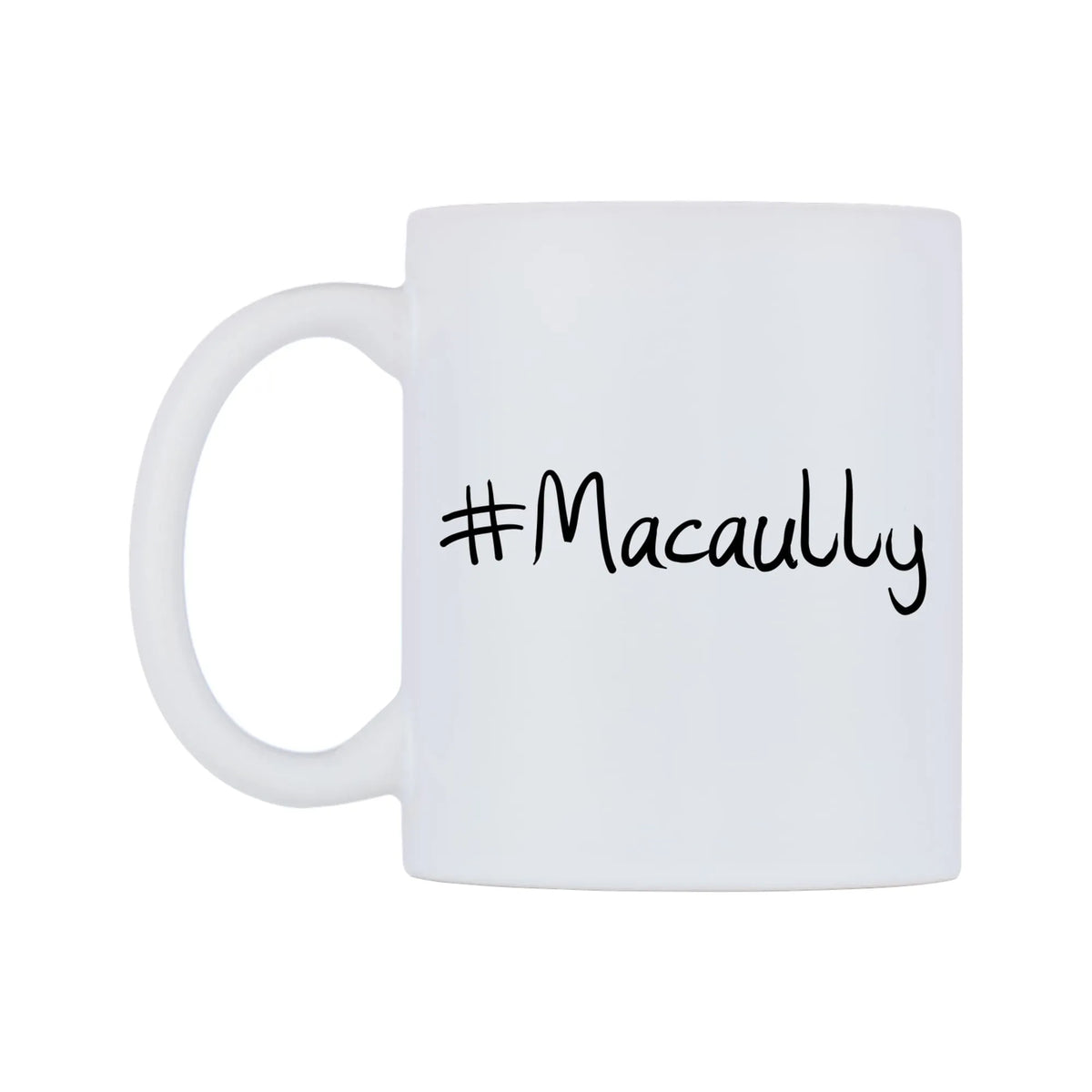 Macaully Mug — mug, right side, on a white background