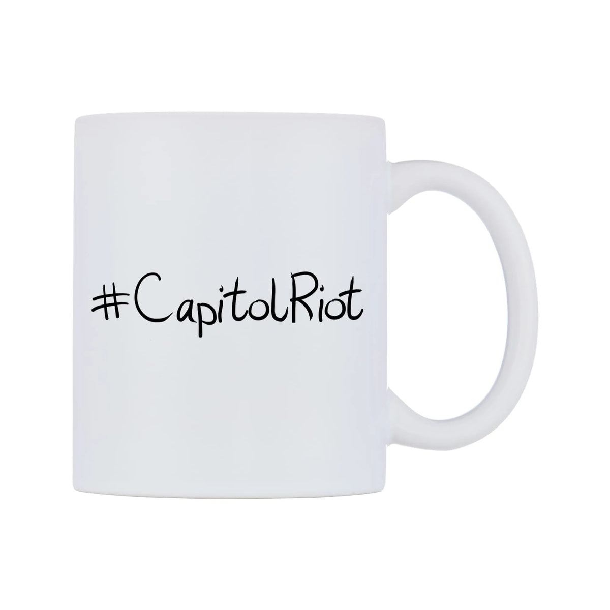 CapitolRiot Mug — mug, left side, on a white background