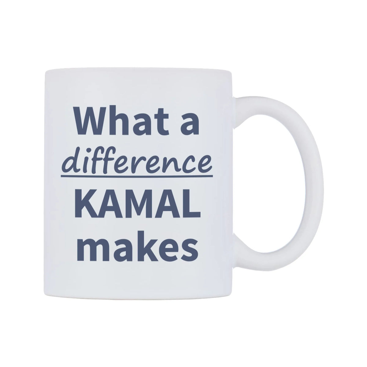 What a difference KAMAL makes Mug — mug, left side, on a white background