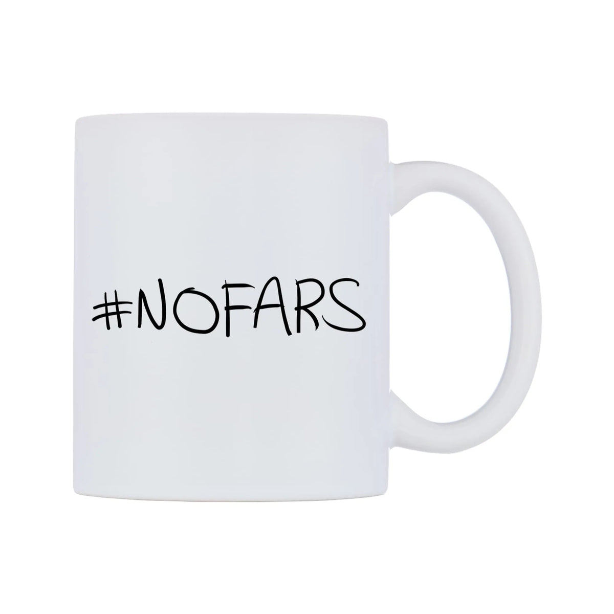 NOFARS Mug — mug, left side, on a white background