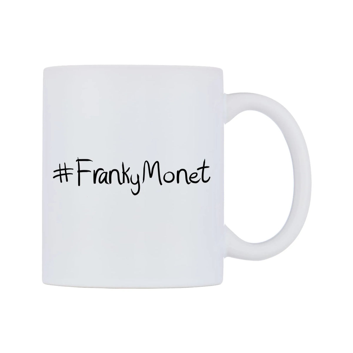 FrankyMonet Mug — mug, left side, on a white background